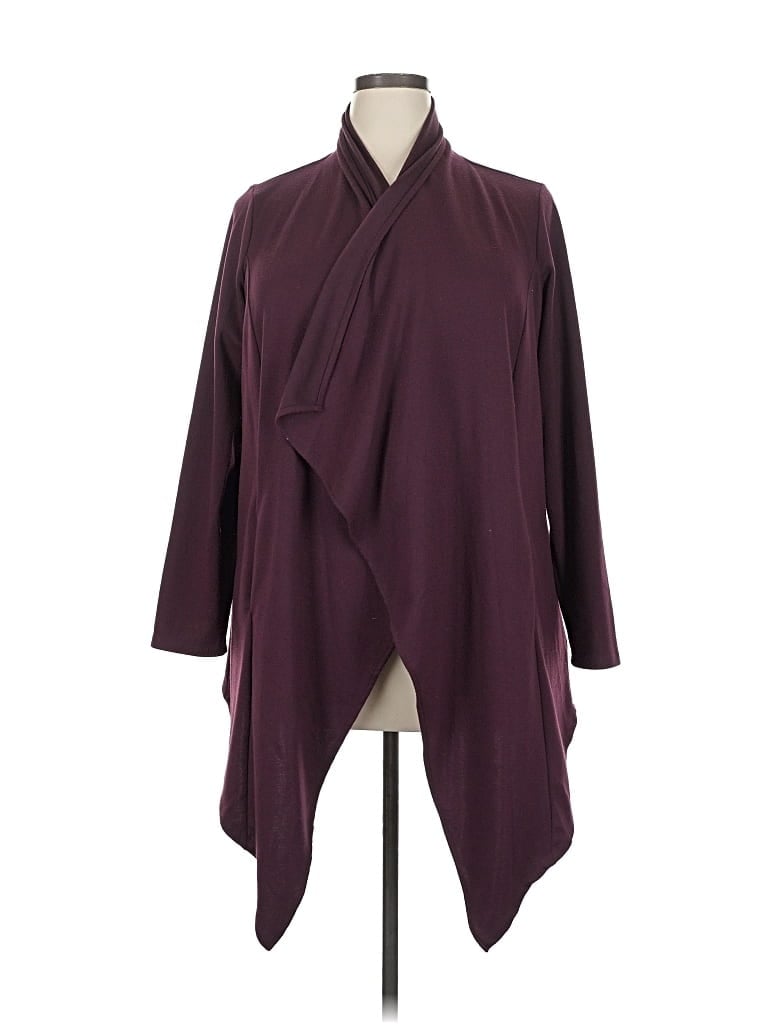 Pre-owned Torrid Cardigan Sweater In Burgundy