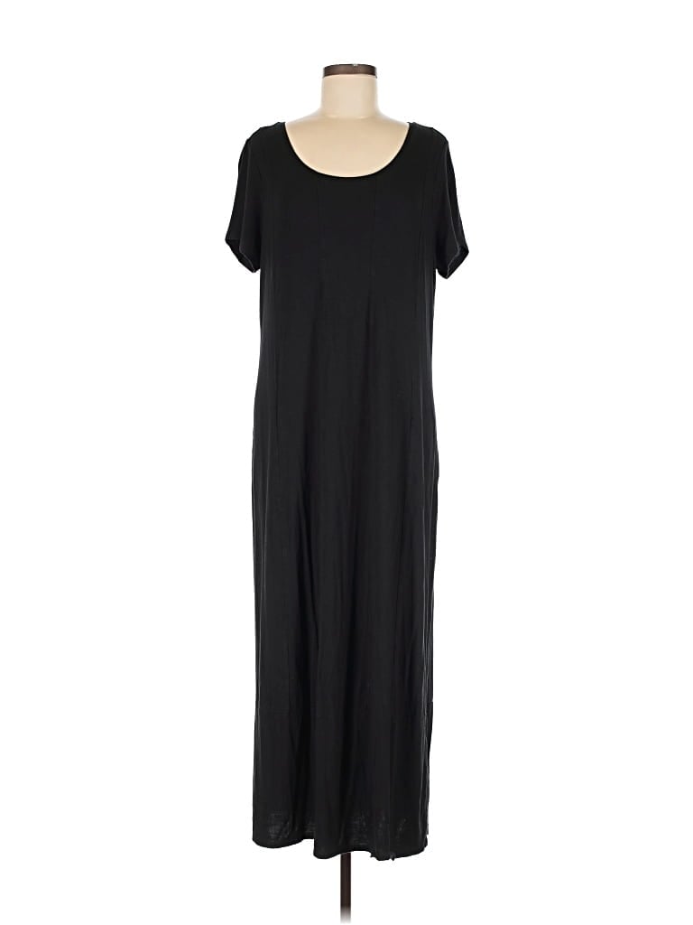 Pre-owned Jjill Casual Dress In Black