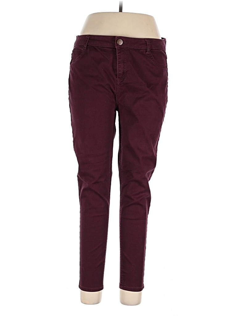 Pre-owned Tinseltown Jeggings In Burgundy
