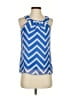 BCX 100% Polyester Blue Sleeveless Blouse Size XS - photo 1