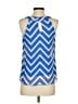 BCX 100% Polyester Blue Sleeveless Blouse Size XS - photo 2