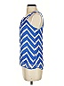 BCX 100% Polyester Blue Sleeveless Blouse Size XS - photo 5