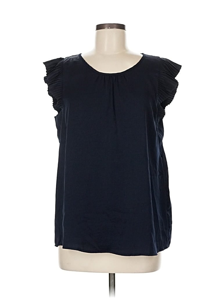 Pre-owned Skies Are Blue Sleeveless Blouse In Black