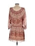 Hinge 100% Polyester Print Red Casual Dress Size S - photo 2
