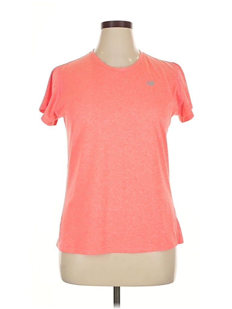 Pre-owned New Balance Active T-shirt In Orange