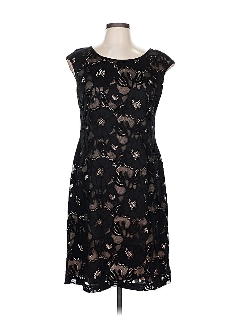 Pre-owned Connected Apparel Cocktail Dress In Black