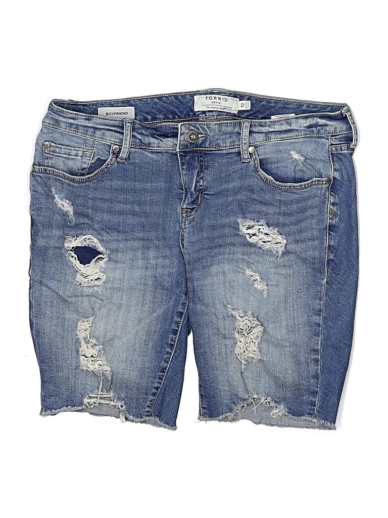 Pre-owned Torrid Denim Shorts In Blue