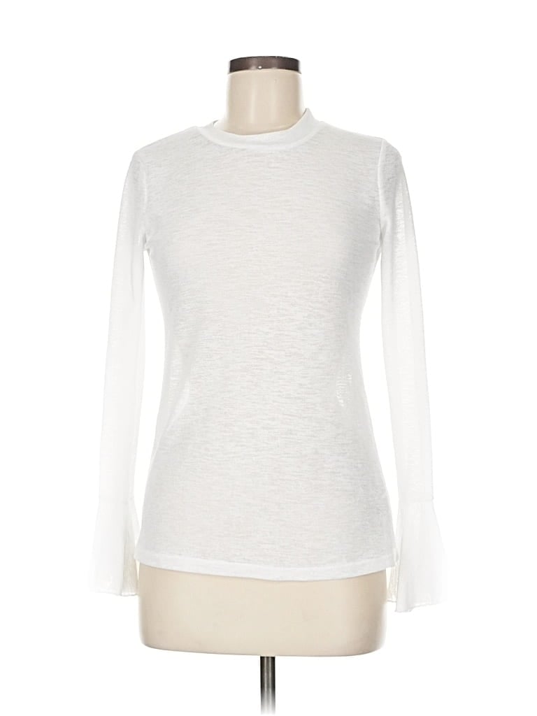 Pre-owned Endless Rose Long Sleeve Top White Turtleneck Tops