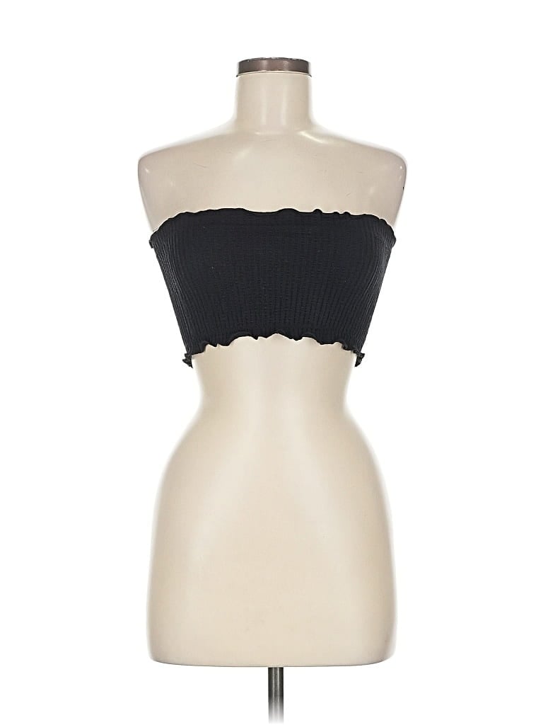 Pre-owned Out From Under Tube Top Black Strapless Neckline Tops