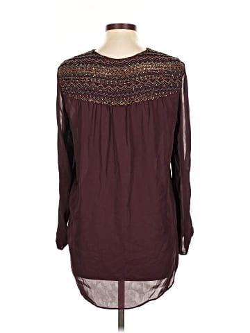 Haute Hippie Long Sleeve Silk Top (view 2)
