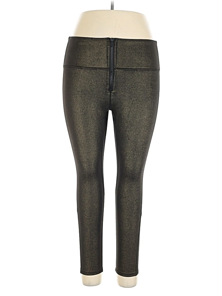 Pre-owned Solid & Striped Active Pants In Gold