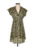 Zara Basic Print Yellow Casual Dress Size S - photo 1