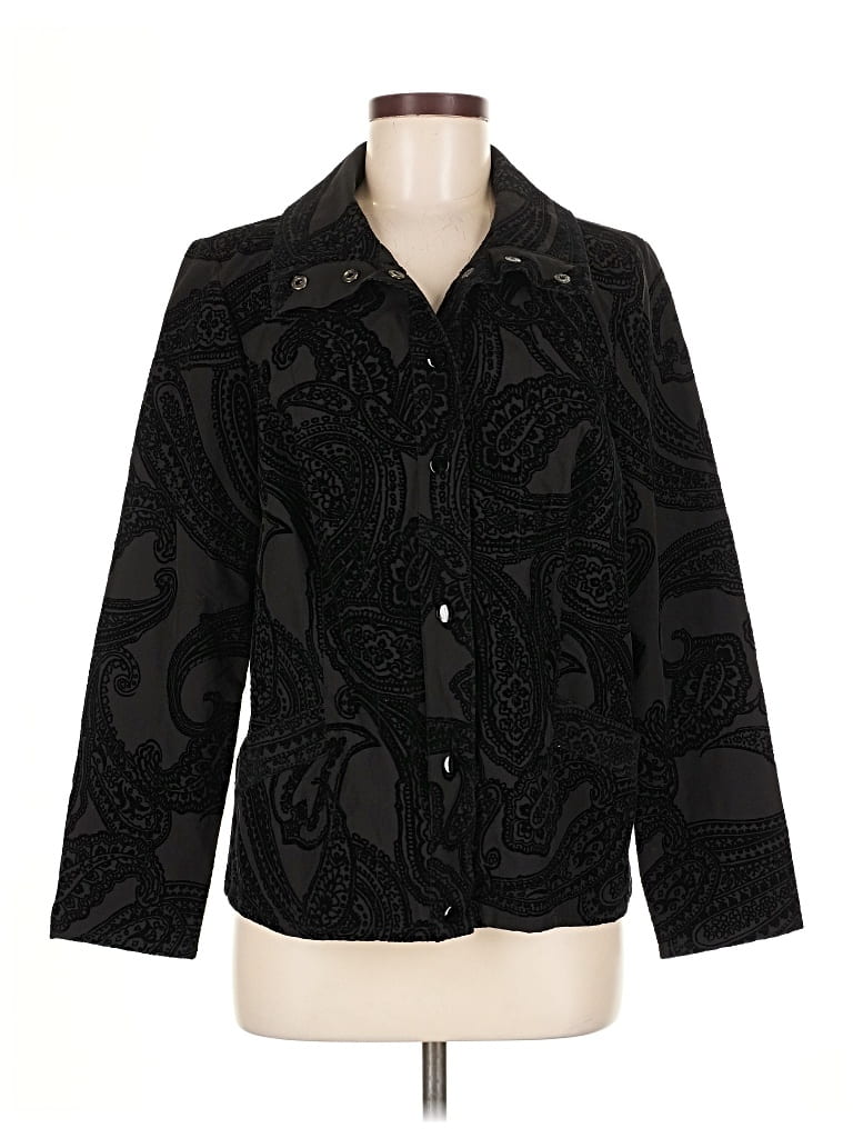 Pre-owned Zenergy By Chico's Jacket In Black