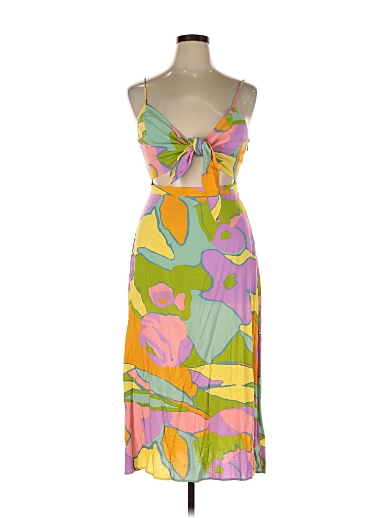 Pre-owned Show Me Your Mumu Cocktail Dress In Yellow