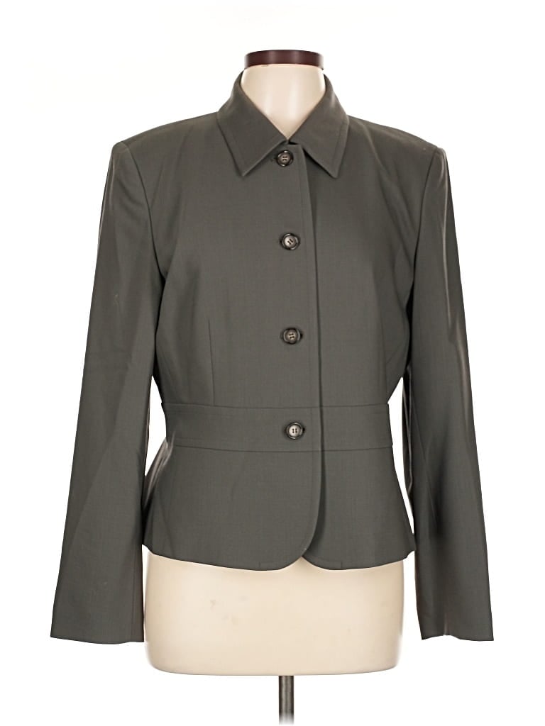 Pre-owned Talbots Blazer Jacket In Gray