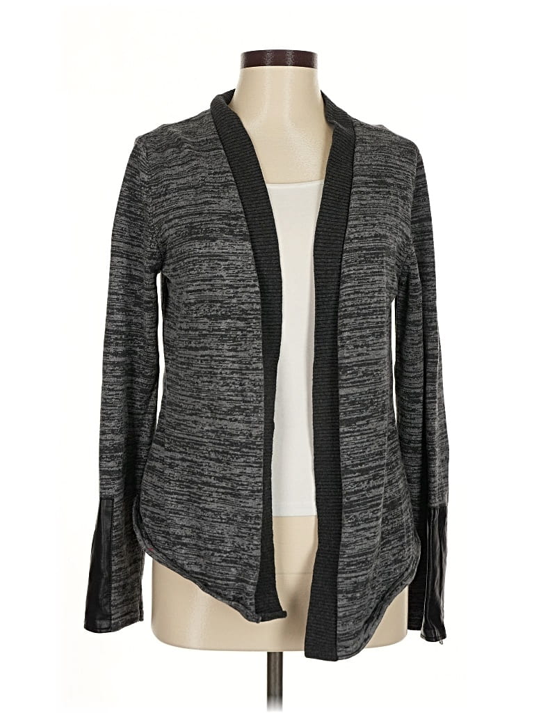 Pre-owned Noir Cardigan Sweater In Gray