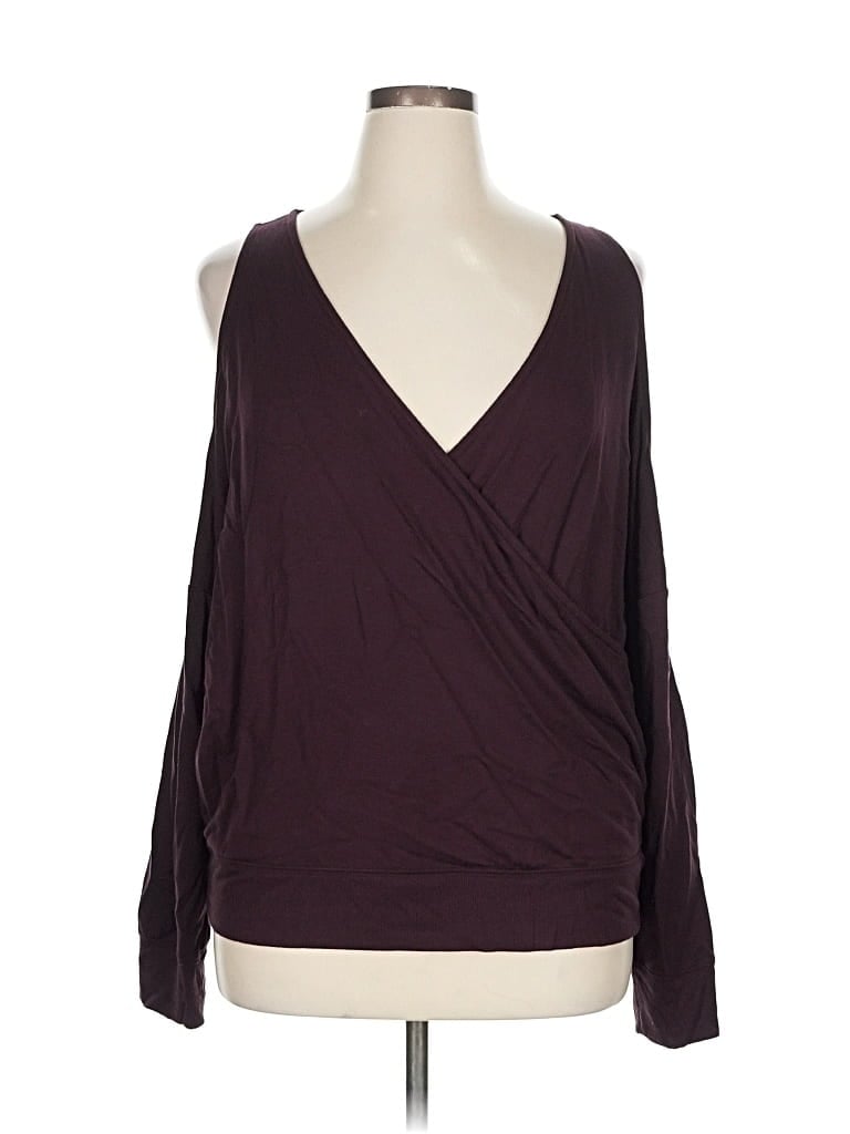 Pre-owned Express Cardigan Sweater In Burgundy