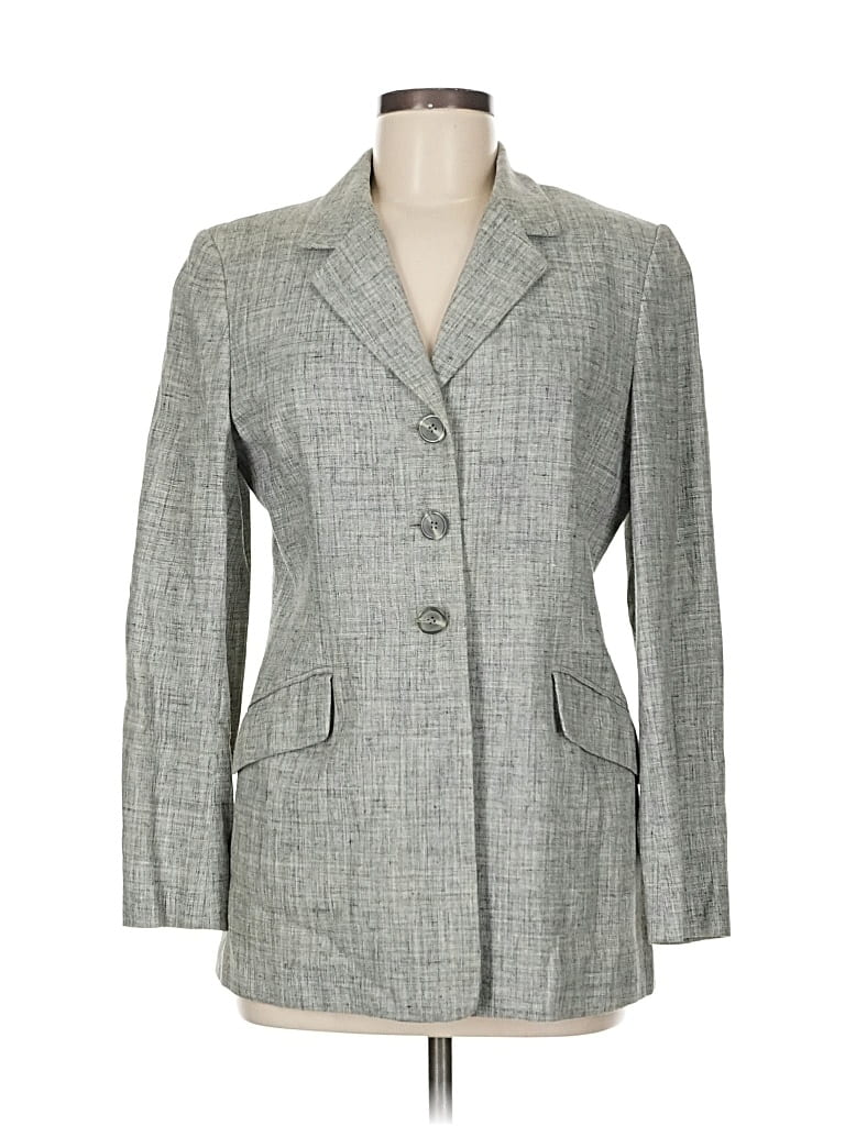 Pre-owned Jones New York Blazer Jacket In Gray