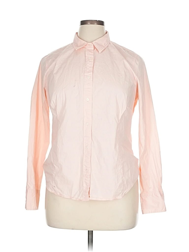 Pre-owned J.crew 365 Long Sleeve Button Down Shirt In Pink