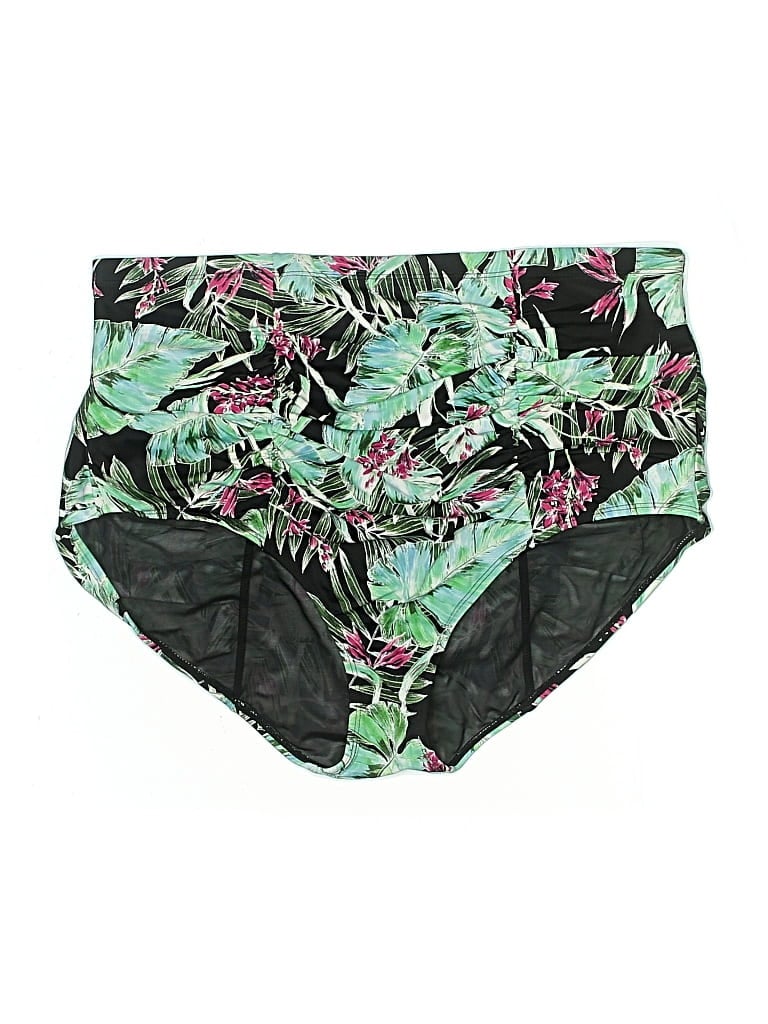 Pre-owned Torrid Swimsuit Bottoms In Green