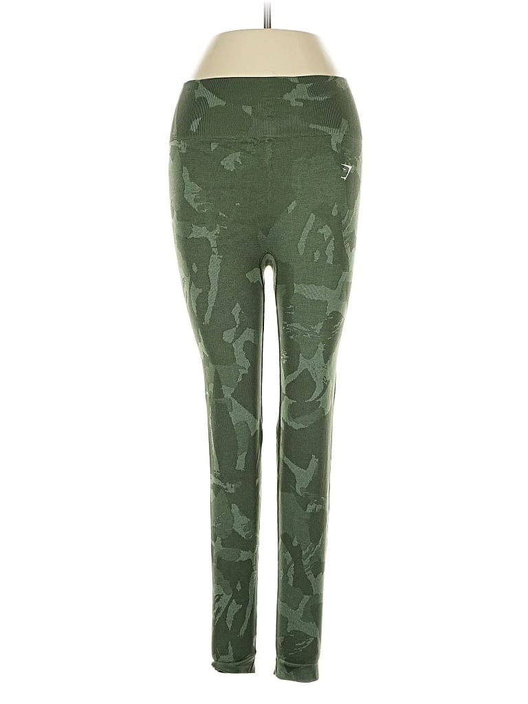 Pre-owned Gymshark Casual Pants In Green