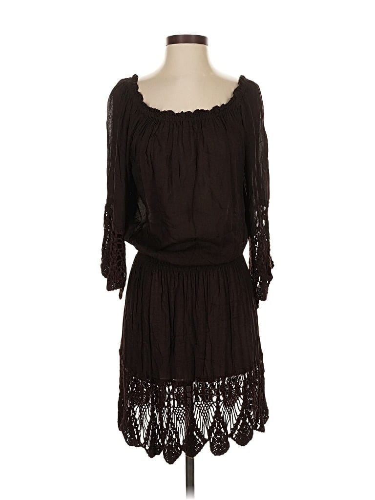 Pre-owned Bali Queen Casual Dress In Brown