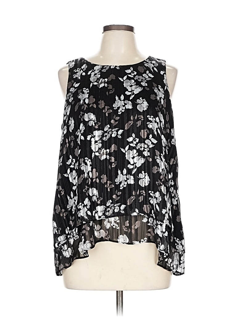 Pre-owned Apt. 9 Sleeveless Blouse In Black