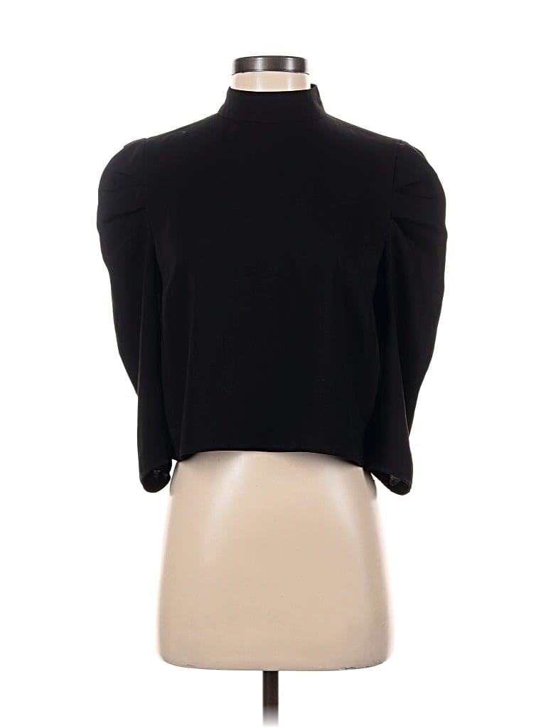 Pre-owned Babaton 3/4 Sleeve Top Black Turtleneck Tops