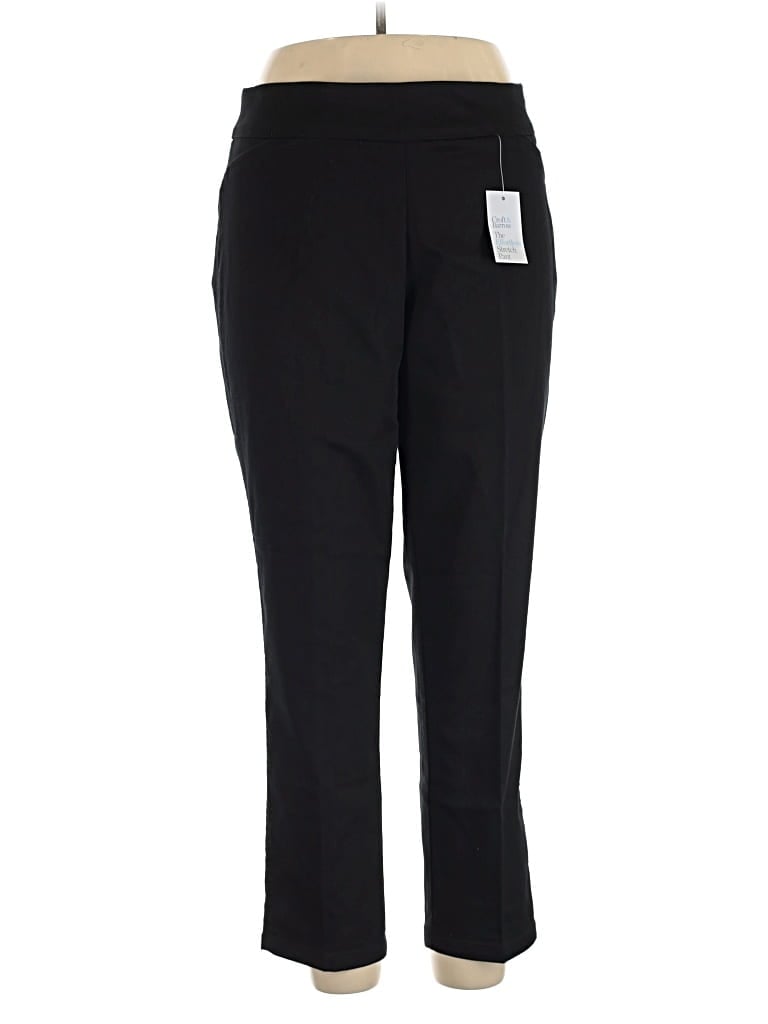 Croft & Barrow Casual Pants In Black