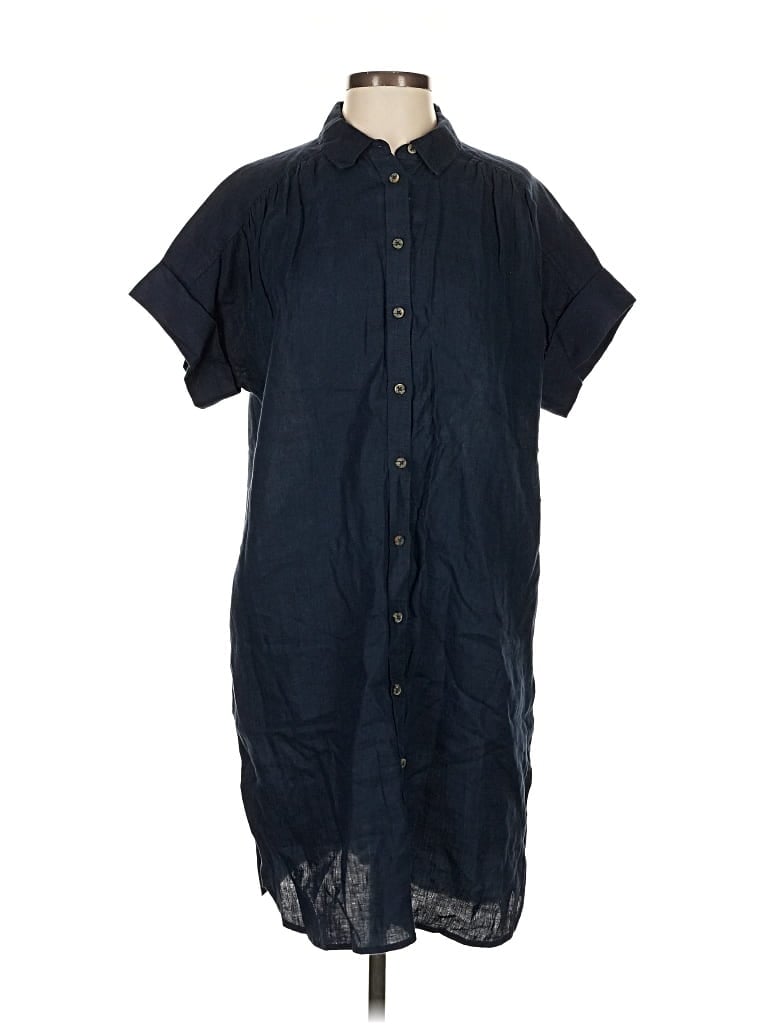 Pre-owned Baird Mcnutt For J.crew Casual Dress In Blue