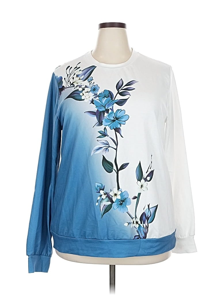 Pre-owned Unbranded Sweatshirt In Blue