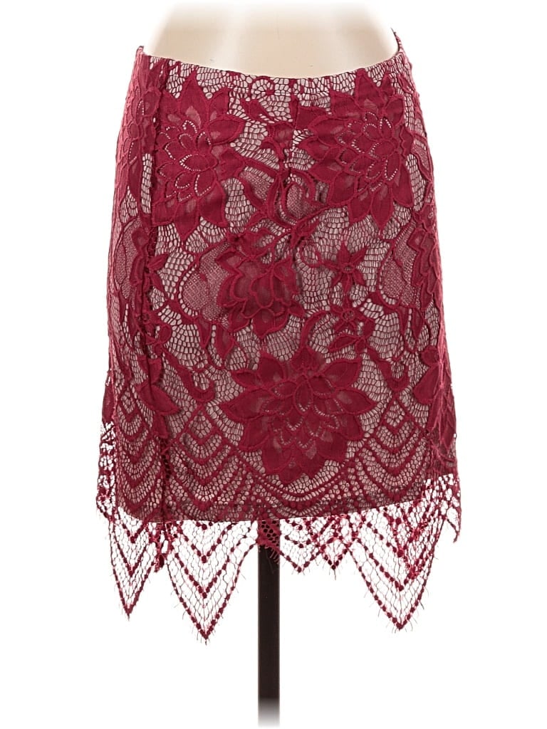 Pre-owned Tart Formal Skirt In Burgundy