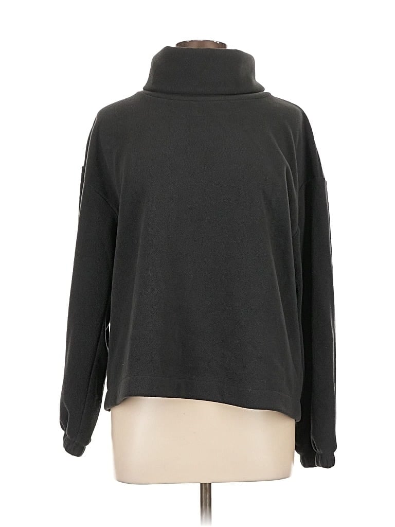 Pre-owned Gap Fleece Jacket In Black