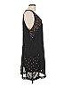 Leith 100% Polyester Stars Black Cocktail Dress Size L (estimated) - photo 4