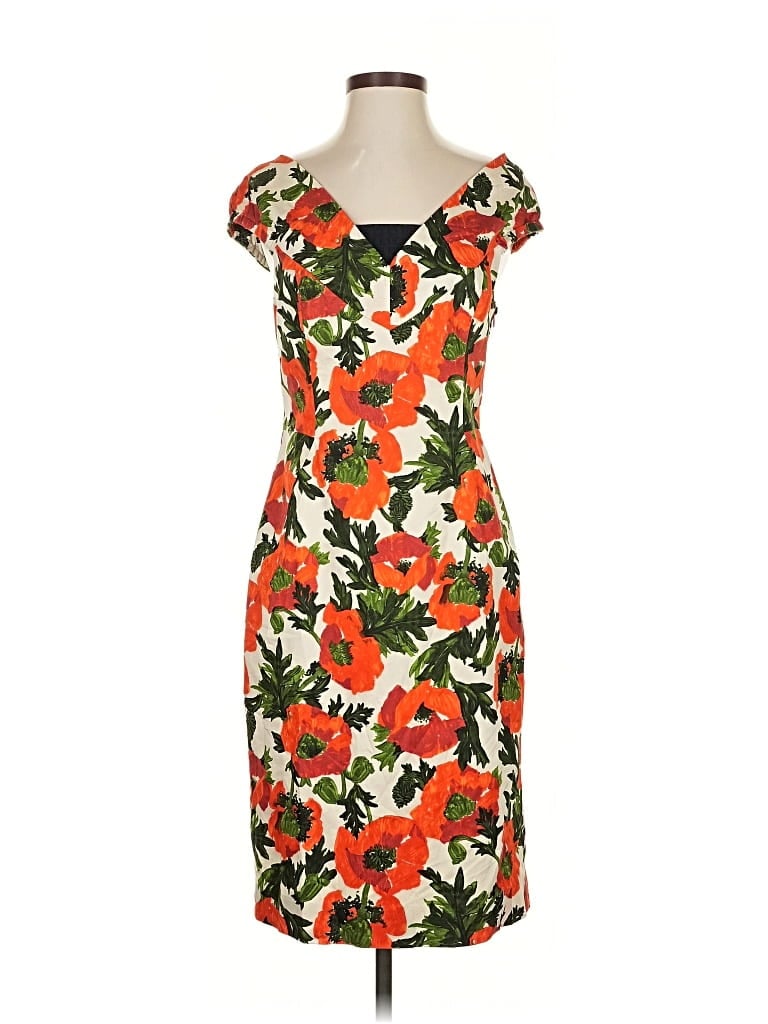 Pre-owned An Original Milly Of New York Cocktail Dress In Orange