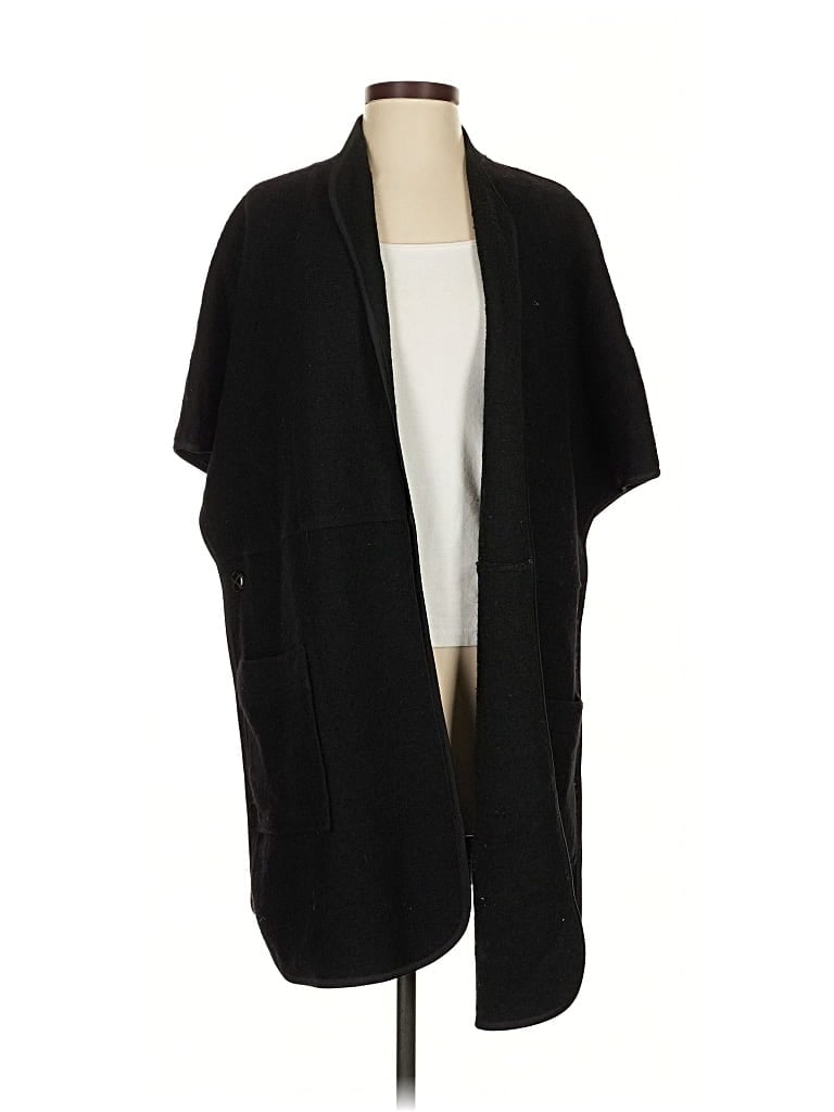 Pre-owned Peck & Peck Cardigan Sweater In Black