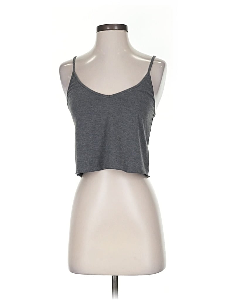 Pre-owned All The Ways Tank Top Gray Strapless Neckline Tops