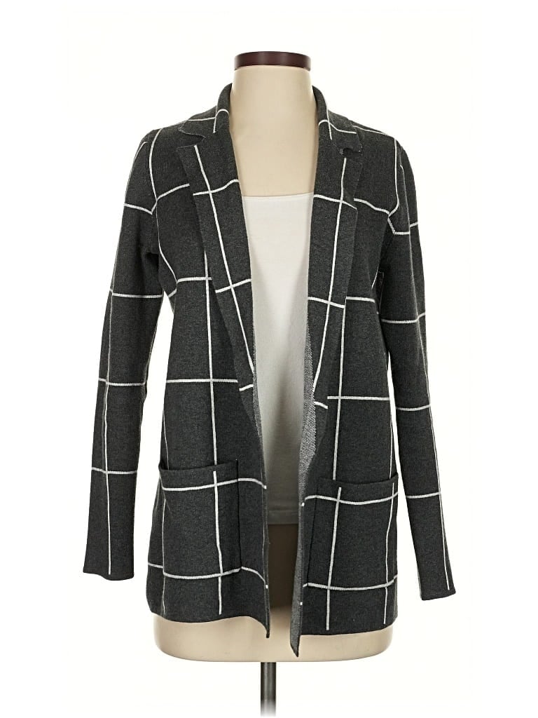 Pre-owned Ann Taylor Loft Cardigan Sweater In Gray