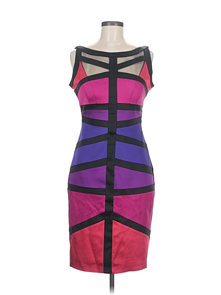 Pre-owned Jax Cocktail Dress In Purple