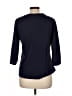 Unbranded Black Blue 3/4 Sleeve Top Size L - photo 2