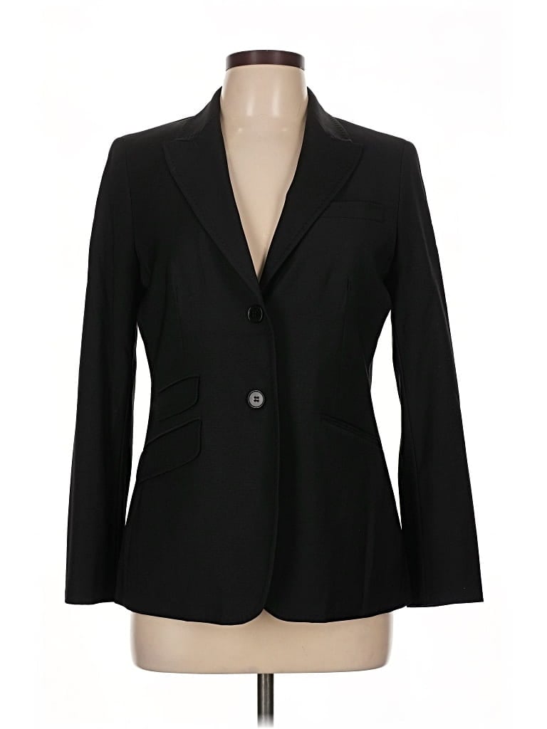 Pre-owned Talbots Blazer Jacket In Black