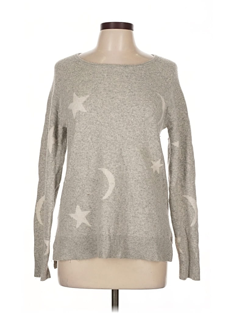 Pre-owned Ann Taylor Pullover Sweater In Silver