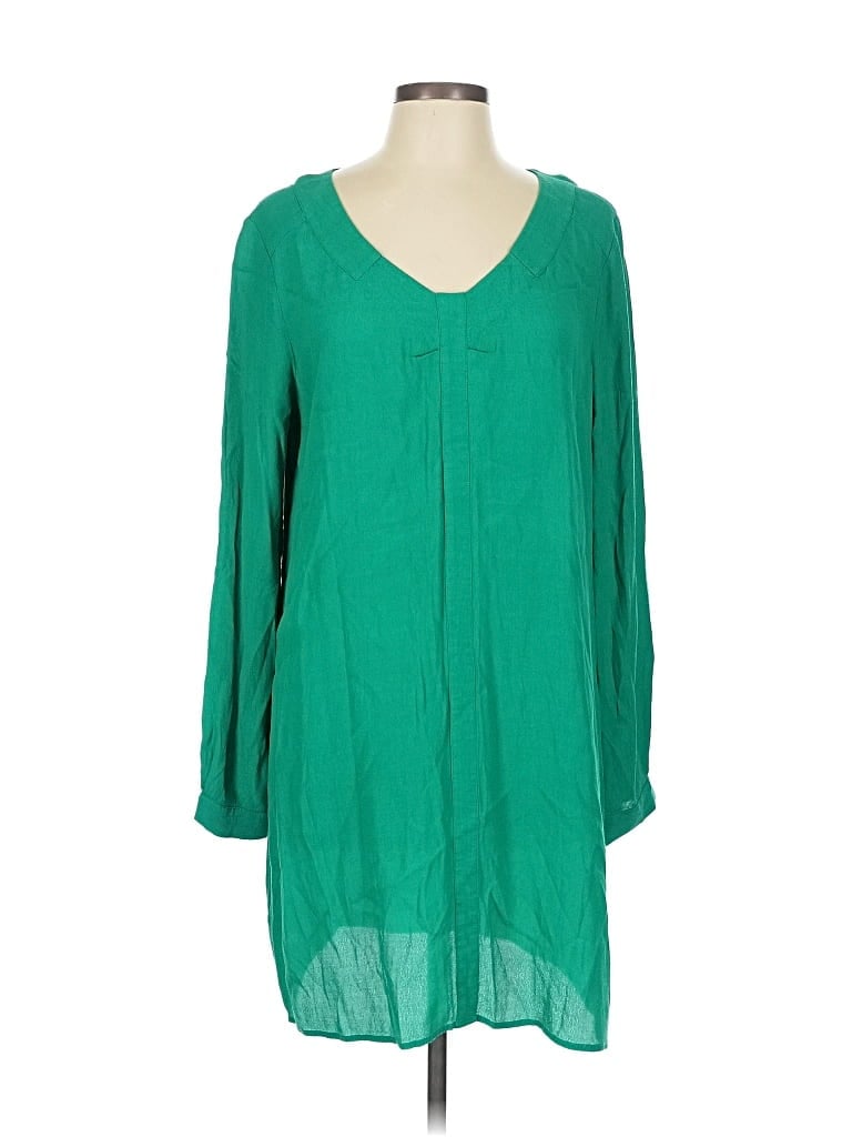 Pre-owned Bcbgmaxazria 3/4 Sleeve Blouse In Green