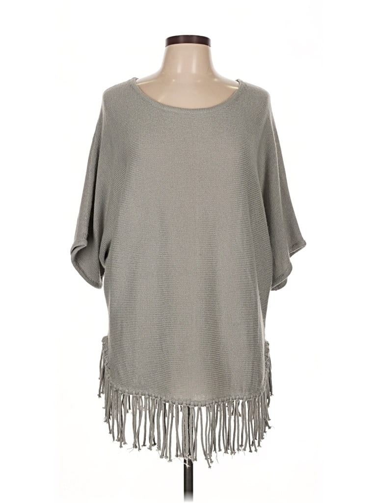 Pre-owned Ny Collection Pullover Sweater In Gray