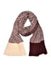 Galeries Lafayette Houndstooth Burgundy Scarf One size - photo 1