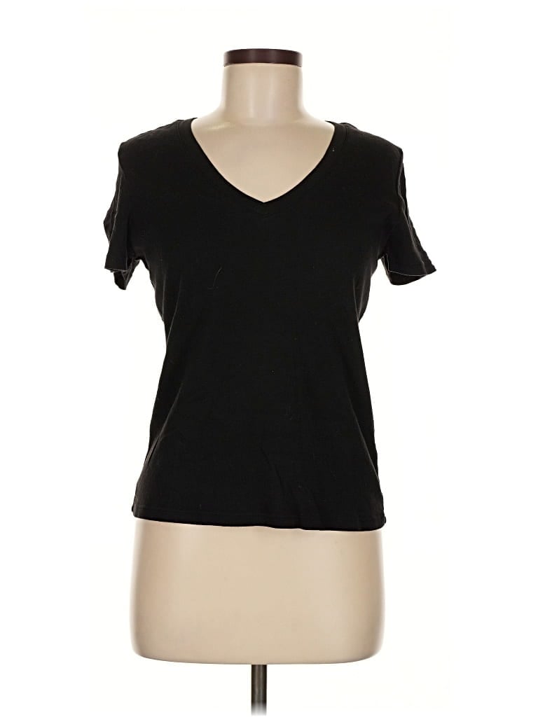 Pre-owned Michael Stars Short Sleeve T-shirt In Black