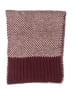 Galeries Lafayette Houndstooth Burgundy Scarf One size - photo 2