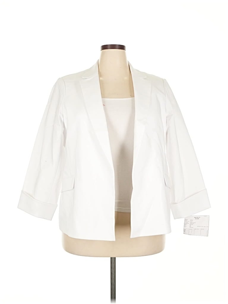 Pre-owned Calvin Klein Blazer Jacket In White
