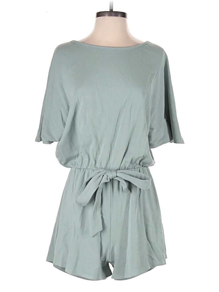 Pre-owned Pink Lily Romper In Blue