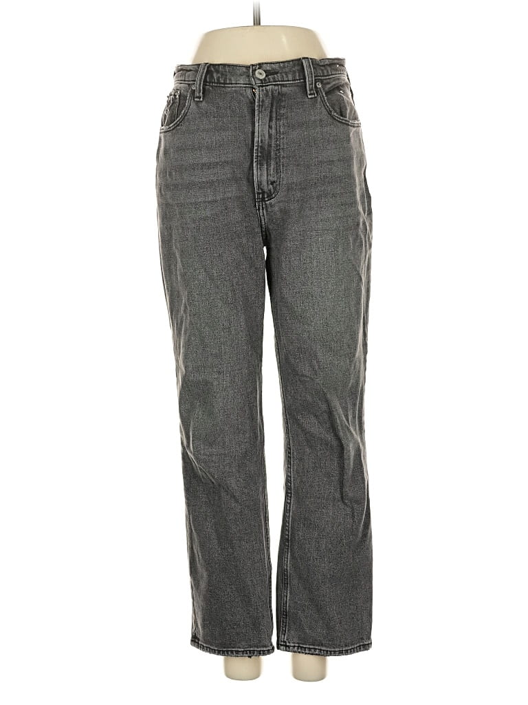Pre-owned Abercrombie & Fitch Jeans In Gray